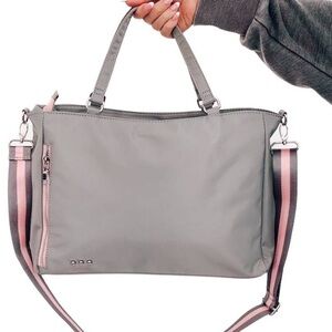 Gray and Pink Shoulder Bag-Pretty Simple Nina